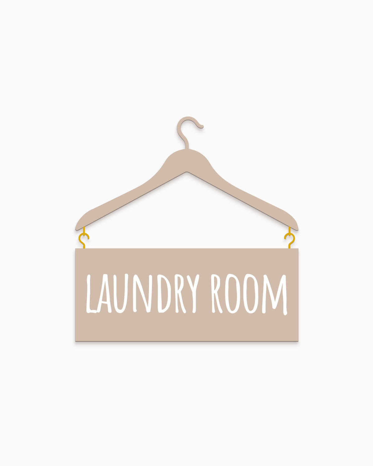 Scritta in Legno my Laundry
