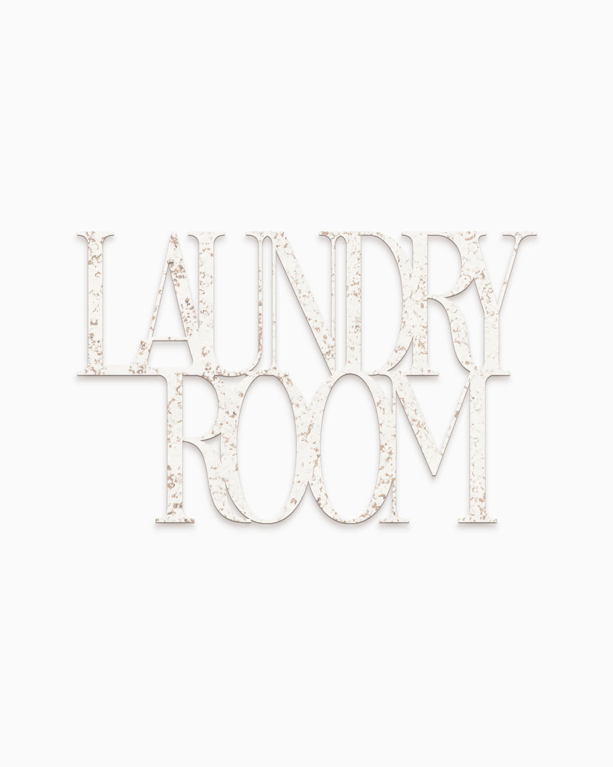 Scritta in Legno Laundry Room