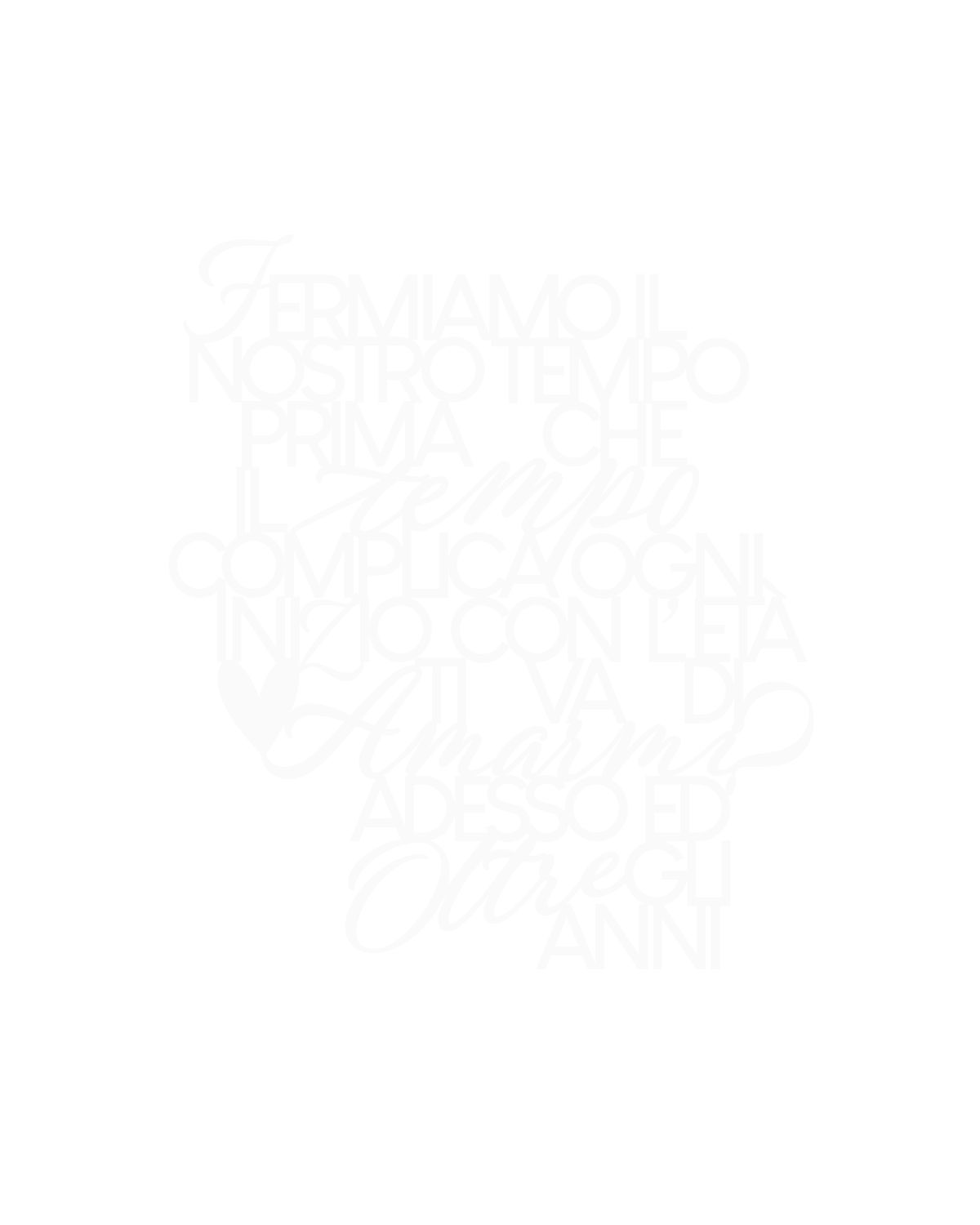 Scritta in legno Quando dorme la città