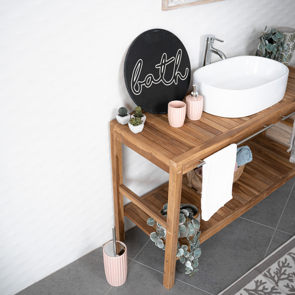 Set 3 pezzi da bagno in ceramica
