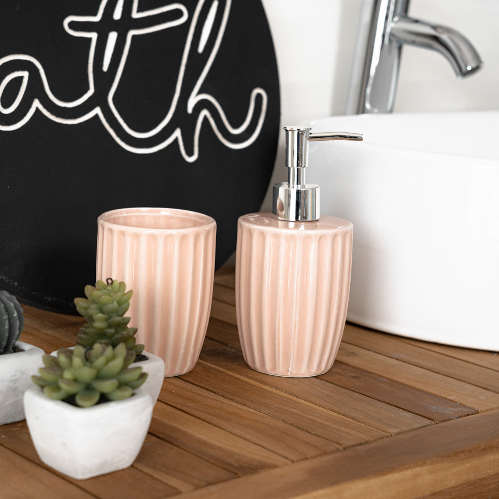 Set 3 pezzi da bagno in ceramica