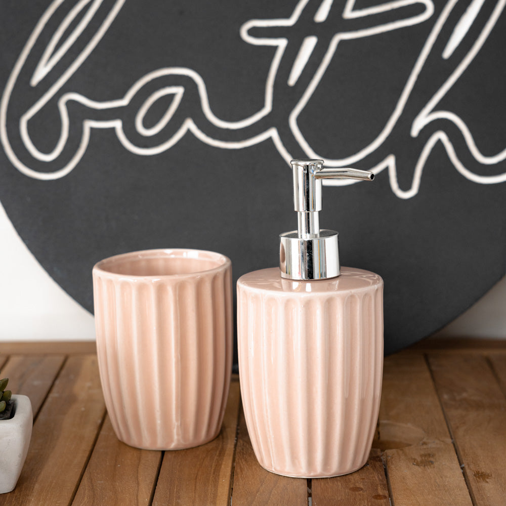 Set 3 pezzi da bagno in ceramica