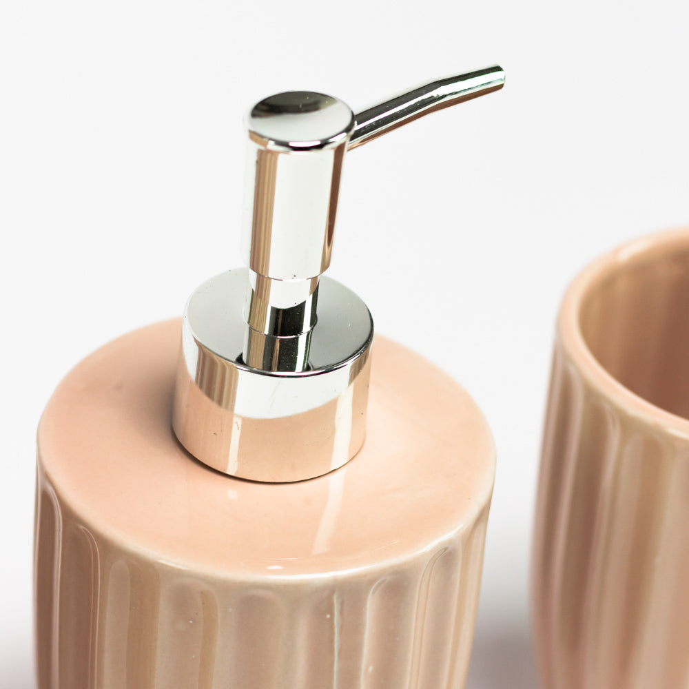 Set 3 pezzi da bagno in ceramica