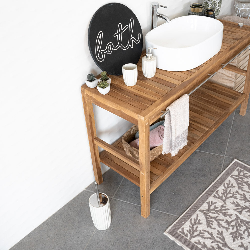Set 3 pezzi da bagno in ceramica
