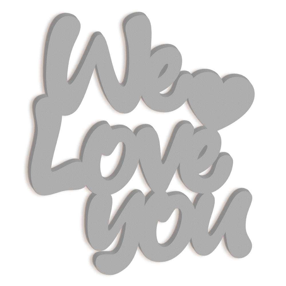 Scritta in legno Kids We Love you