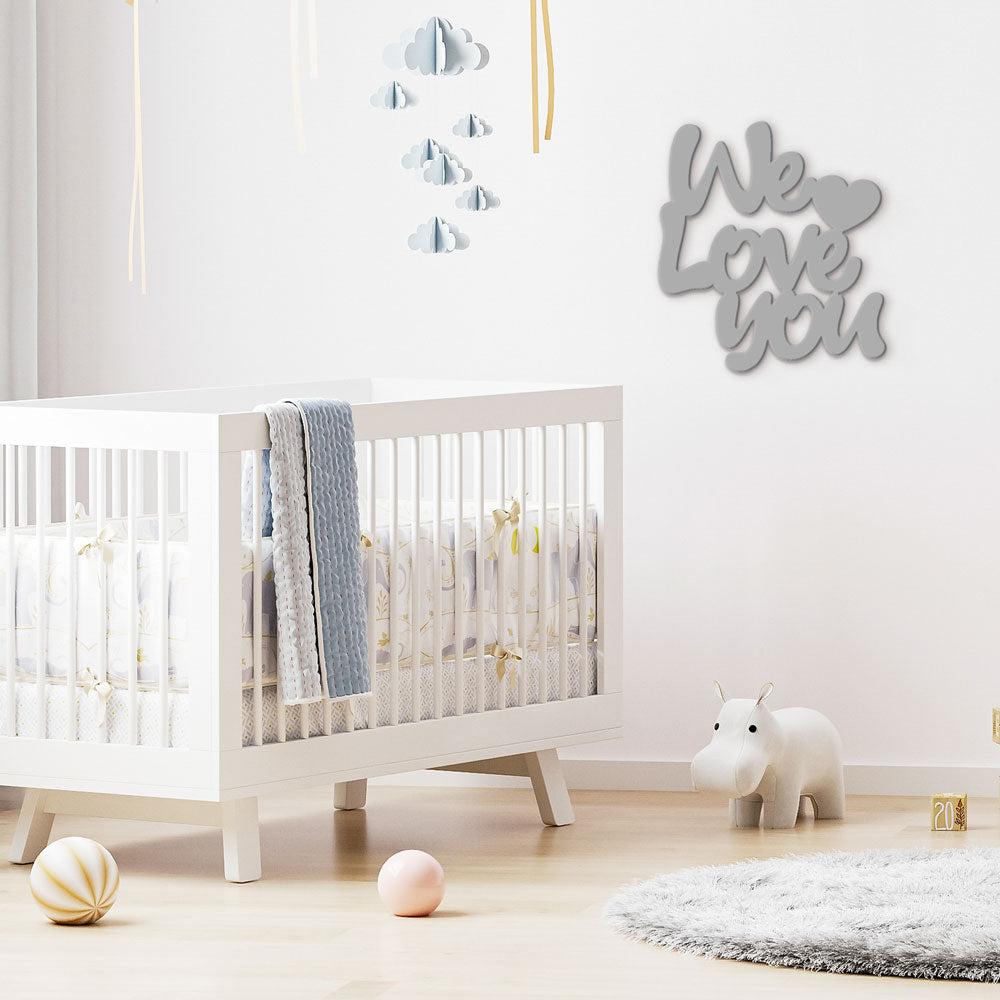Scritta in legno Kids We Love you