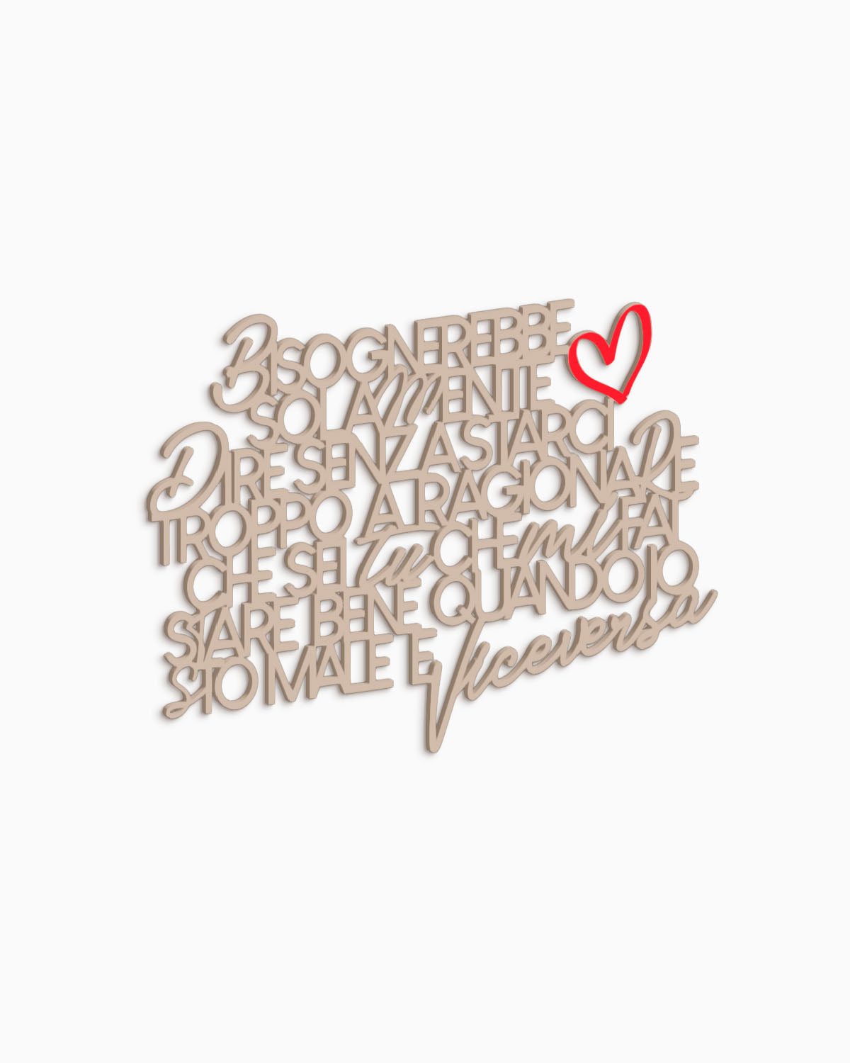Scritta in legno Viceversa