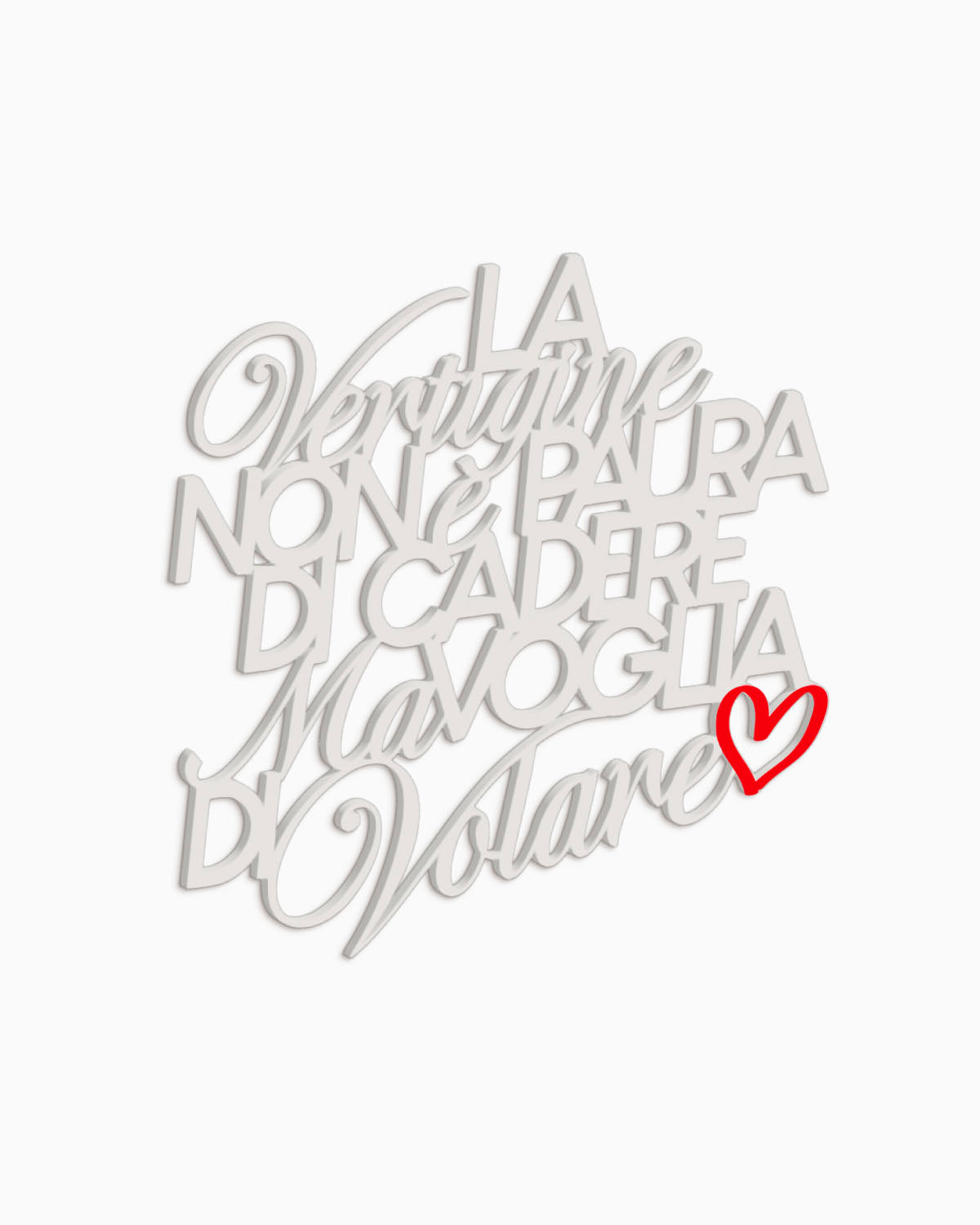 Scritta in legno Mi fido di te