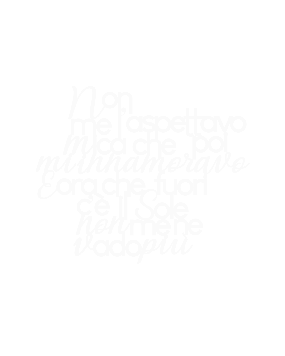 Scritta in legno Quella Domenica