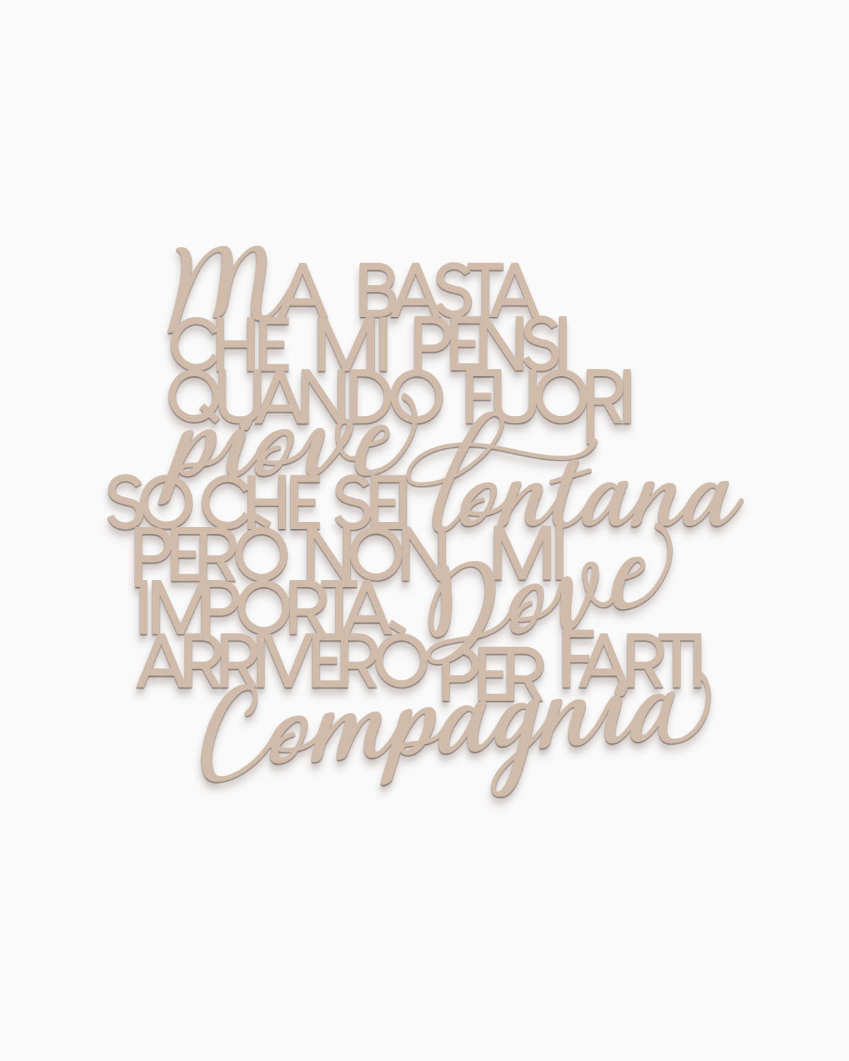 Scritta in legno Amaro