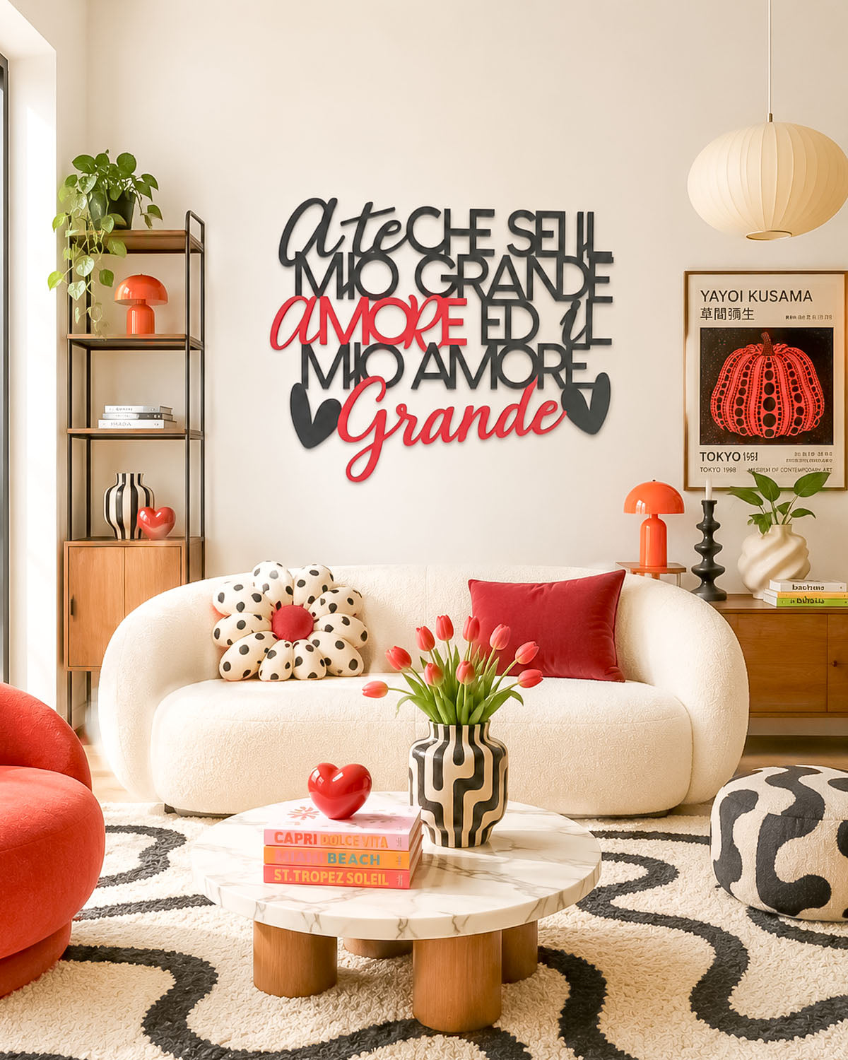 Scritta in legno Grande Amore