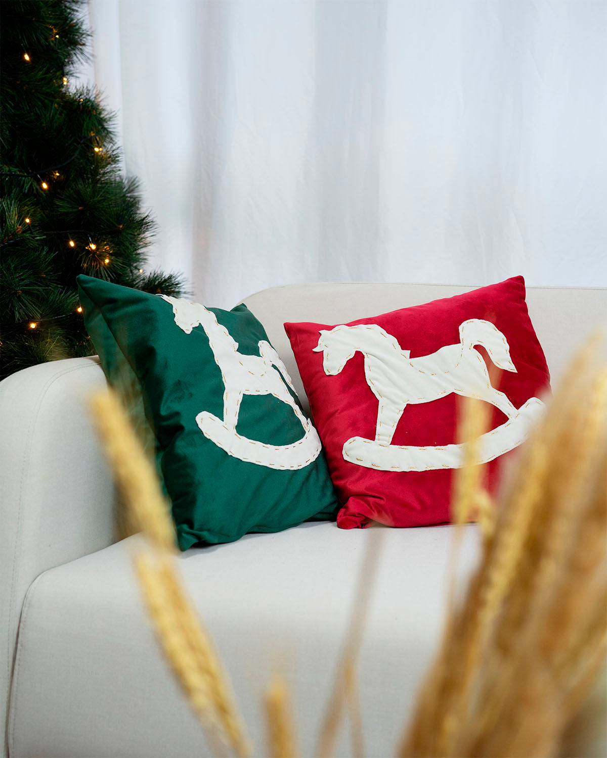 decorazione natalizia cuscini federe