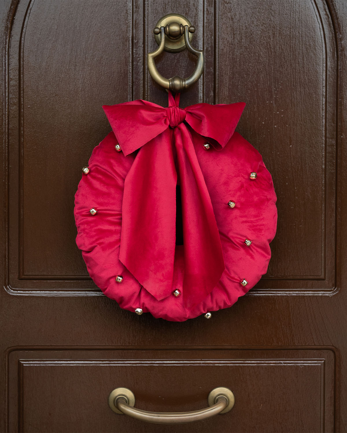 decorazione natalizia, ghirlanda fuori porta decorazione casa #colore_rosso