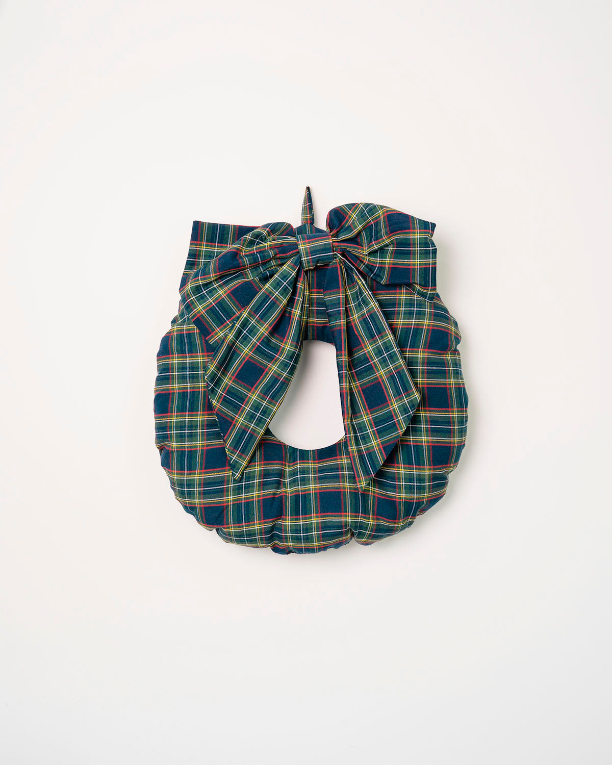 decorazione natalizia, ghirlanda tartan