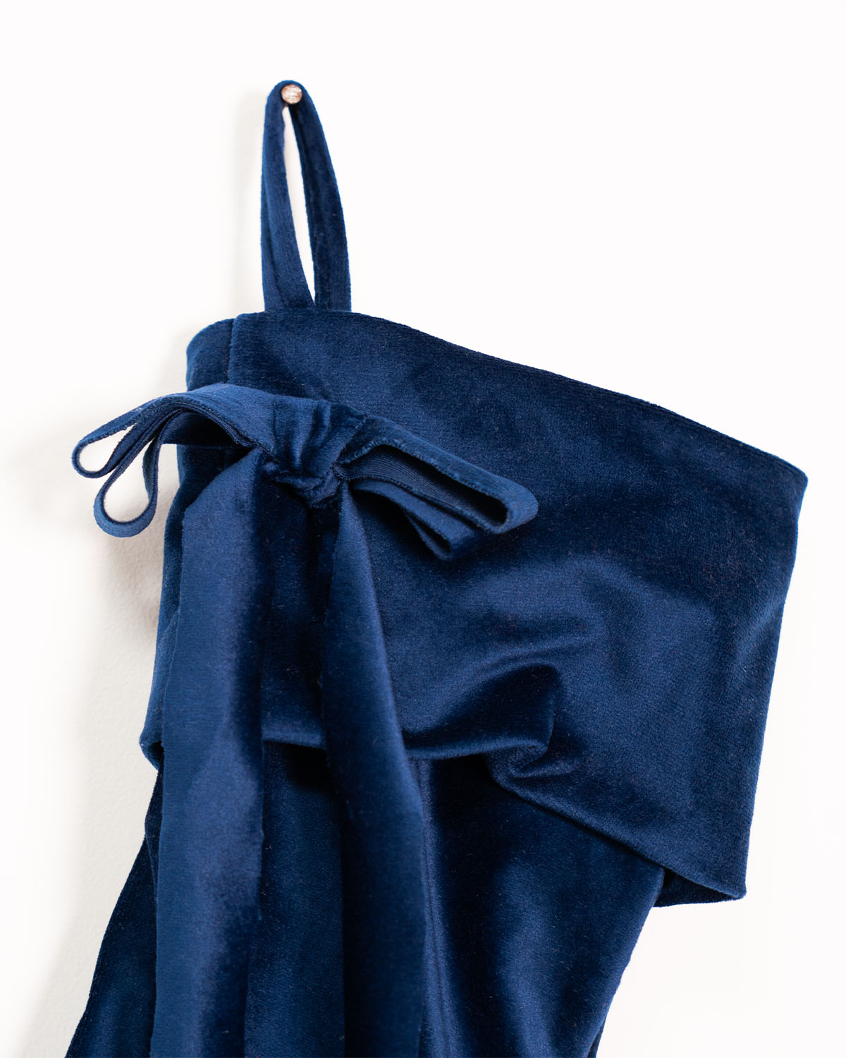 decorazione natalizia befana calza in velluto fatta a mano