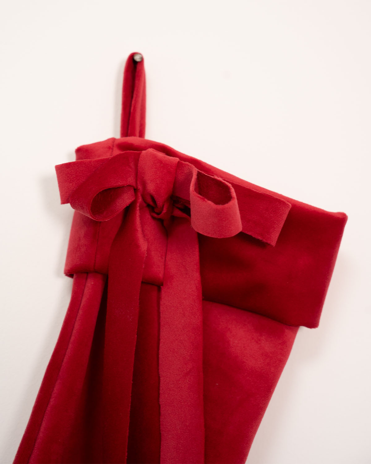 decorazione natalizia befana calza in velluto fatta a mano