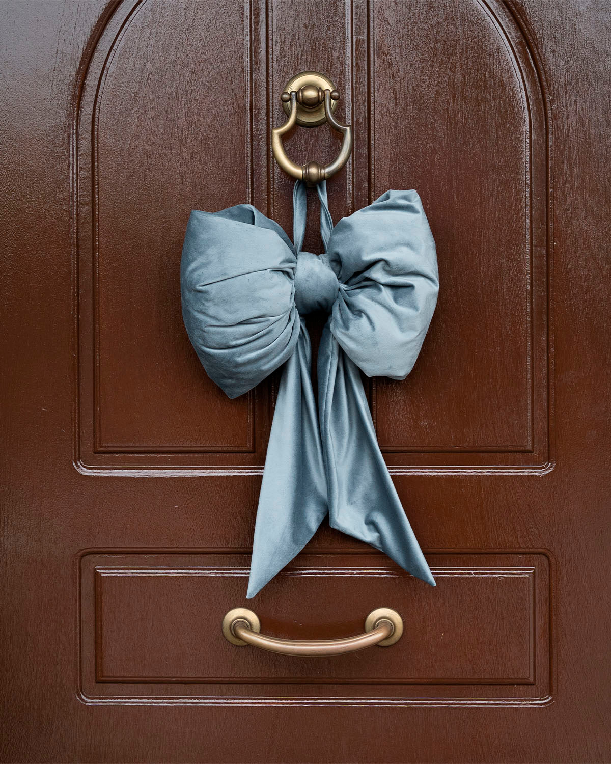 decorazione per la casa, fiocco fuoriporta, decorazione albero natale, decorazione natalizia #colore_azzurro-polvere