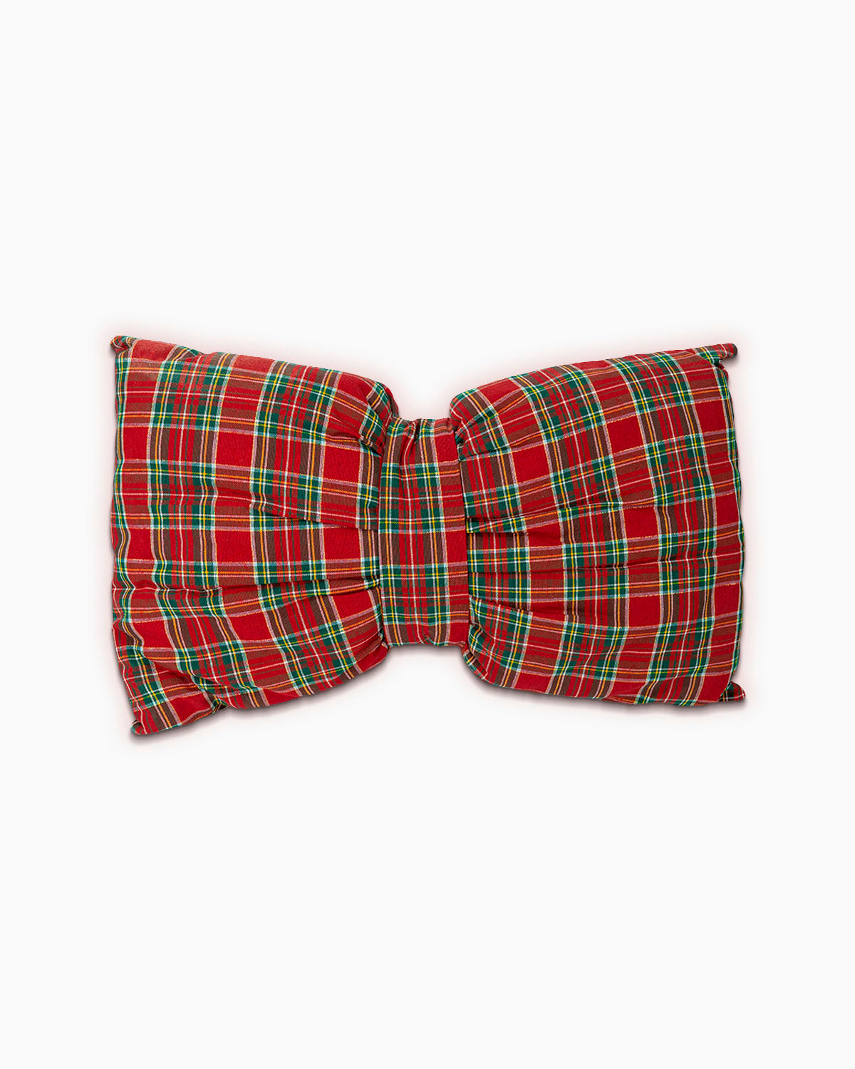 decorazione natalizia cuscino a forma di fiocco #colore_rosso