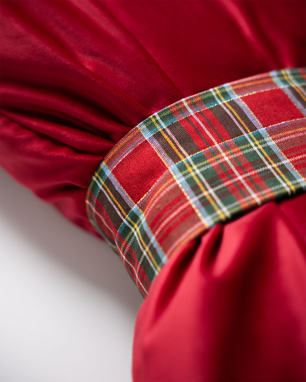 decorazione natalizia cuscino a forma di fiocco