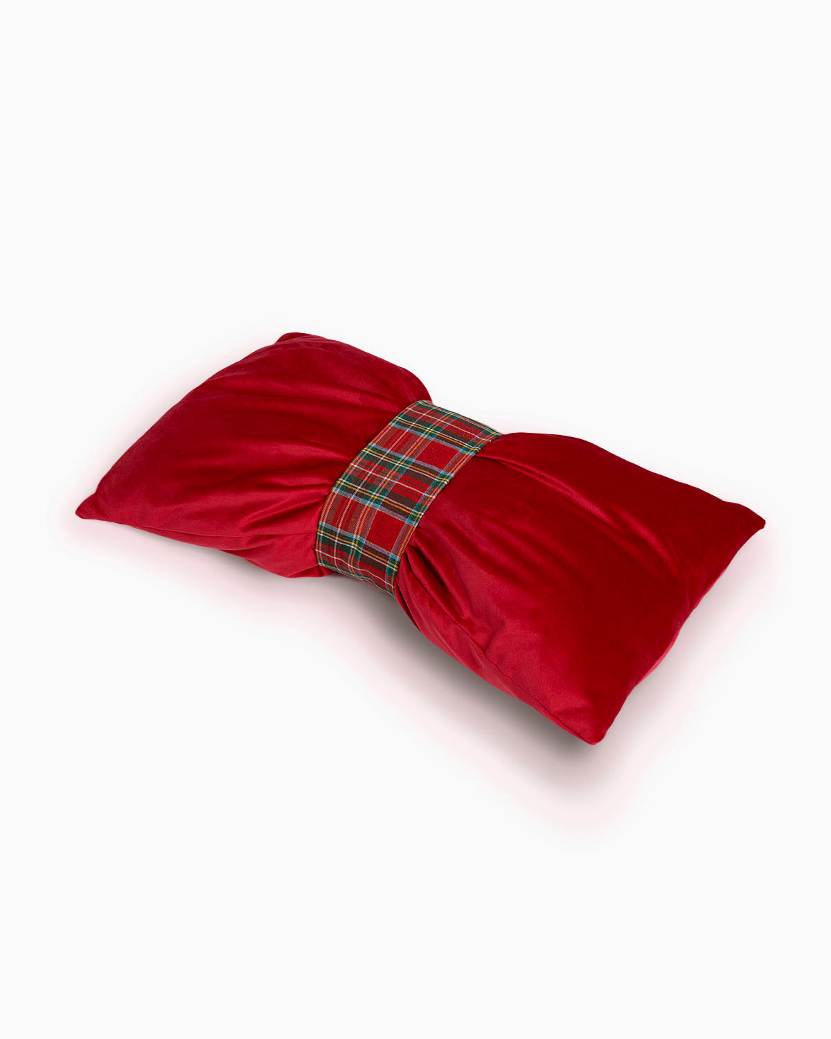 decorazione natalizia cuscino a forma di fiocco