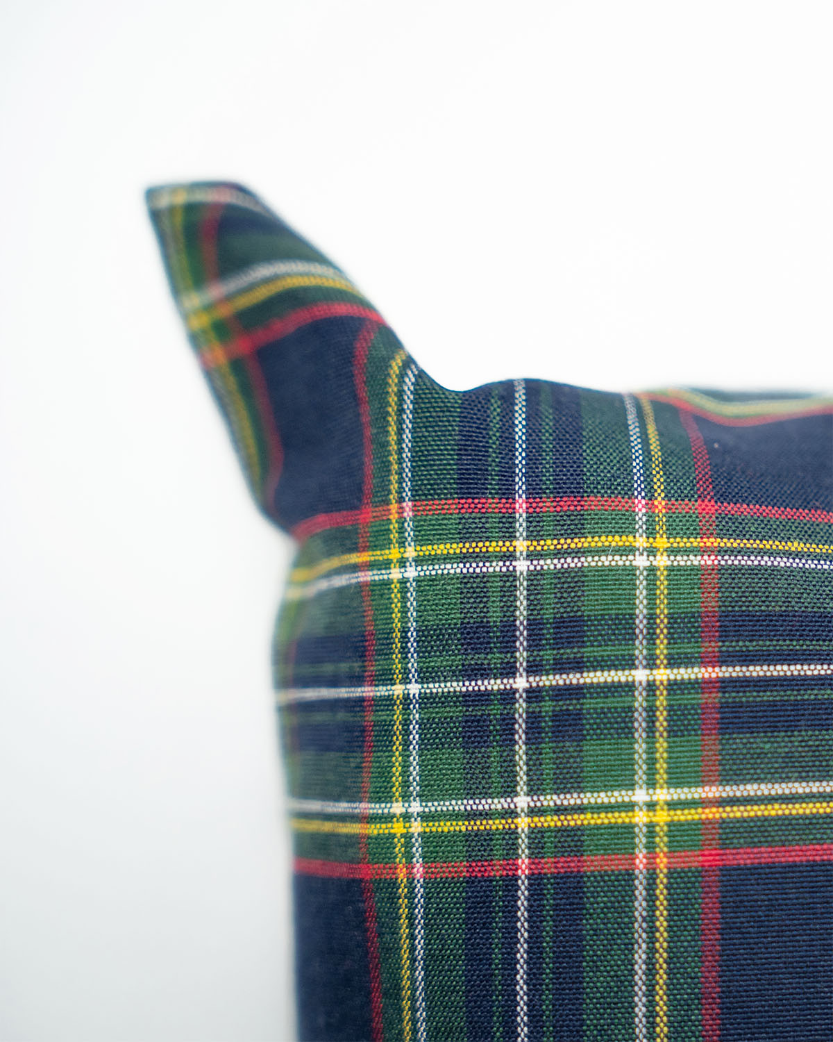 decoraziione natalizia cuscino federa tartan
