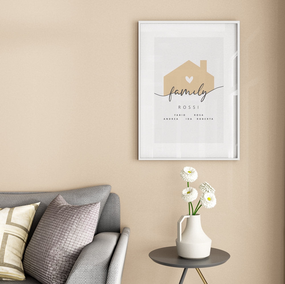 Poster Personalizzato Family Home
