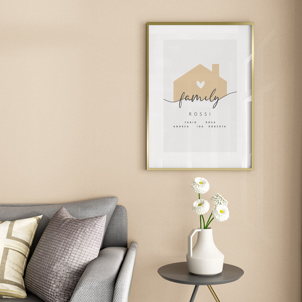 Poster Personalizzato Family Home