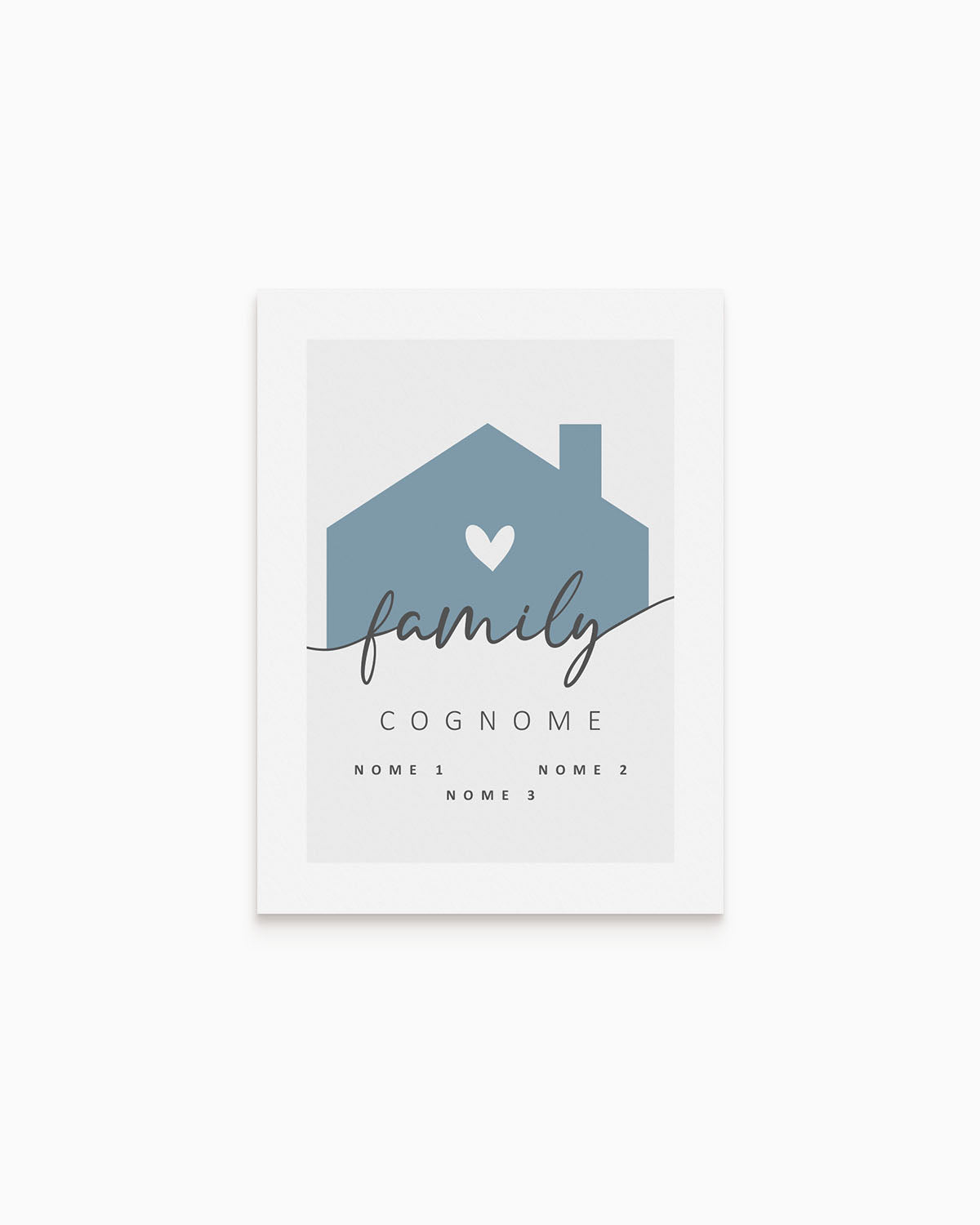 Poster Personalizzato Family Home