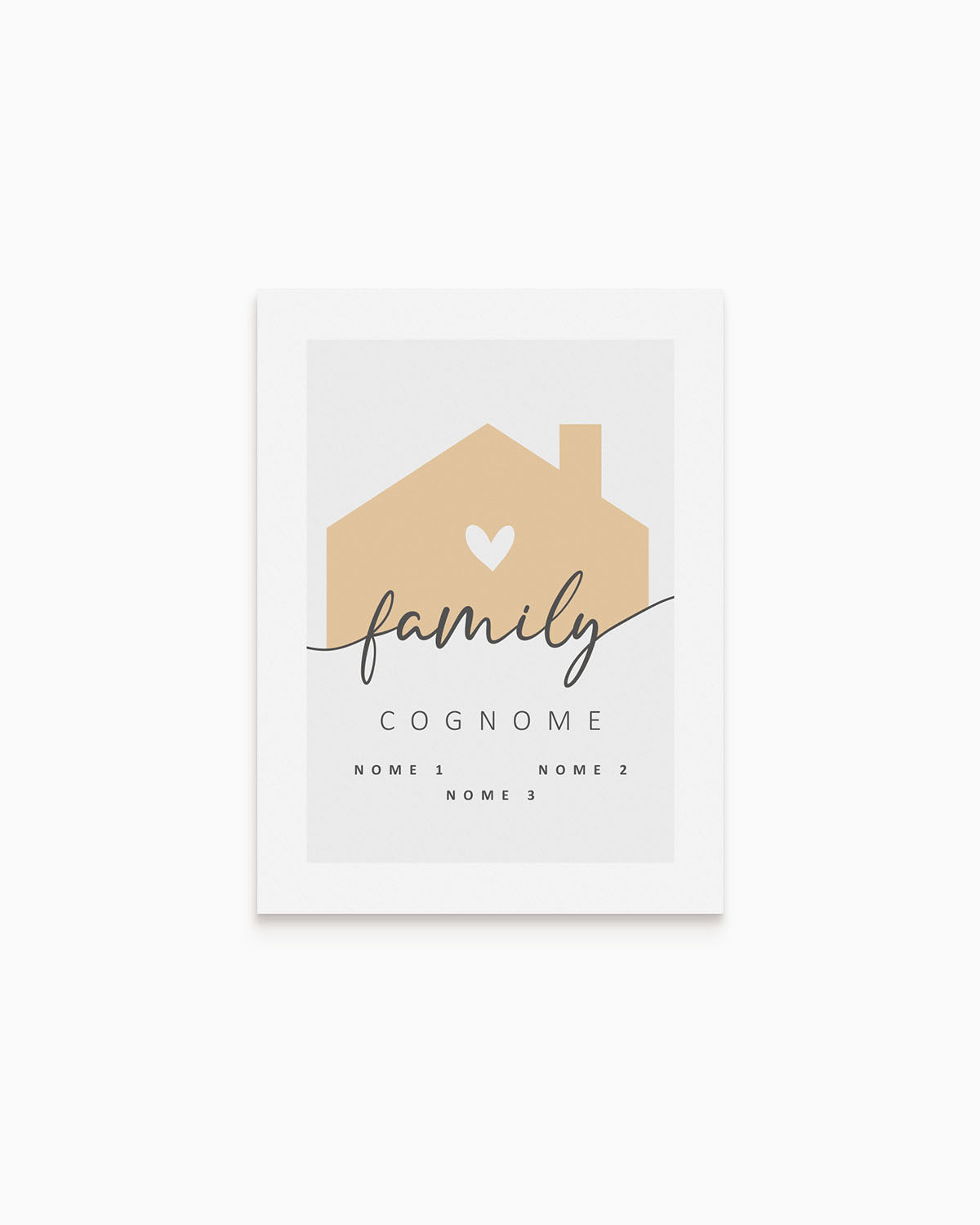 Poster Personalizzato Family Home