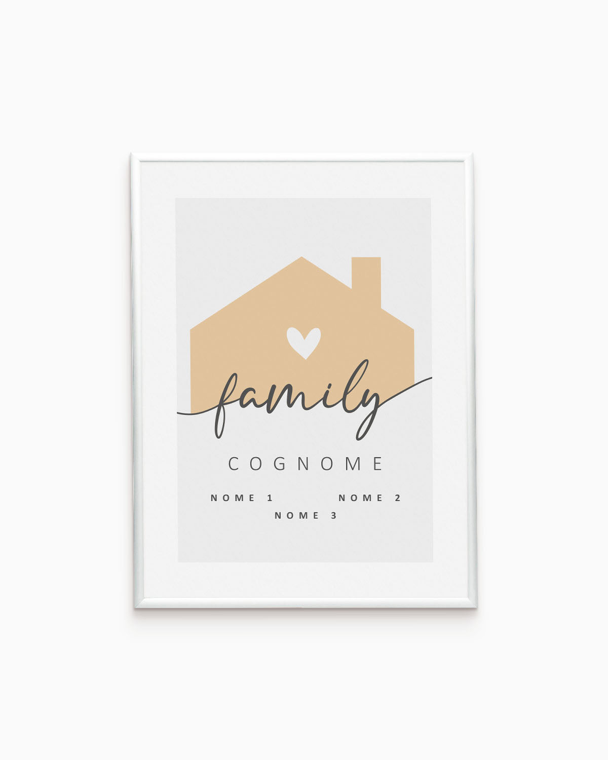 Poster Personalizzato Family Home