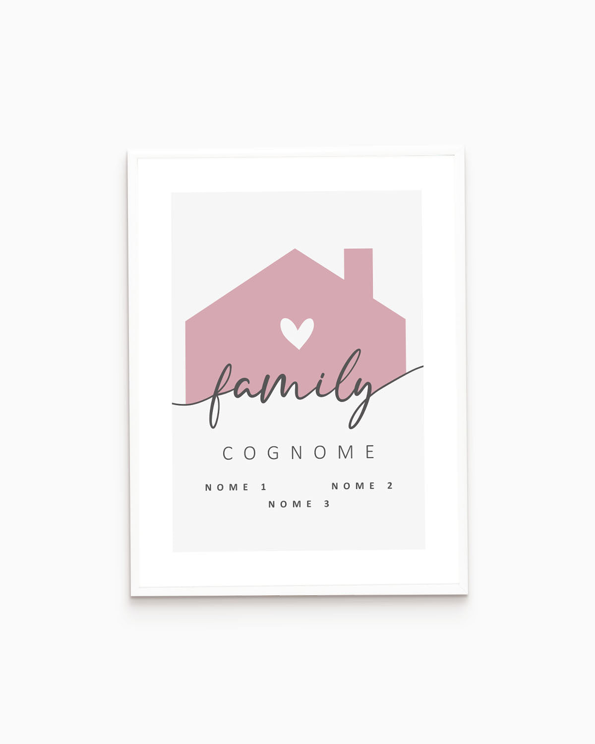 Poster Personalizzato Family Home