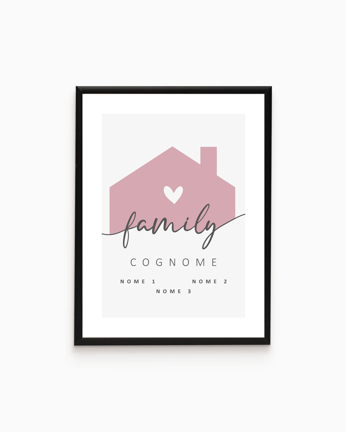 Poster Personalizzato Family Home