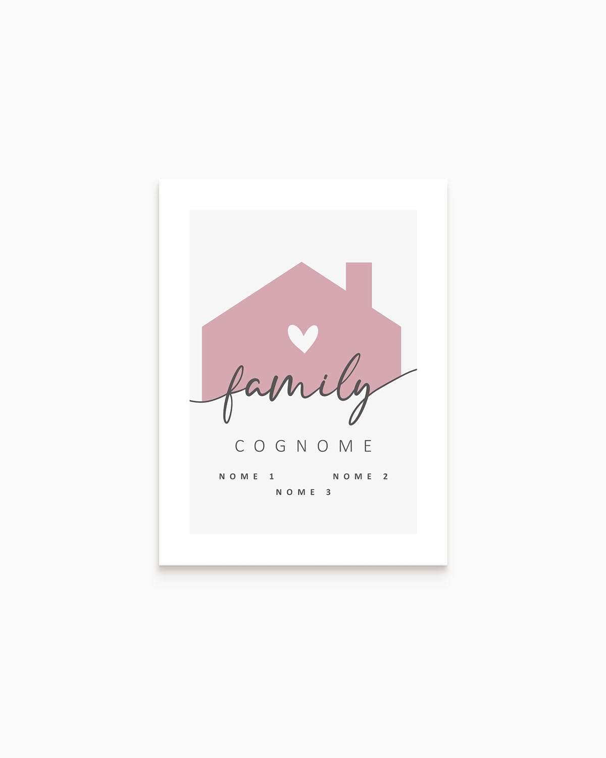 Poster Personalizzato Family Home