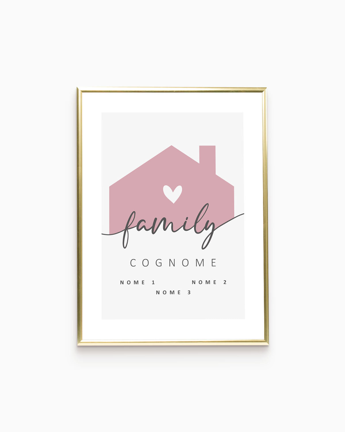 Poster Personalizzato Family Home