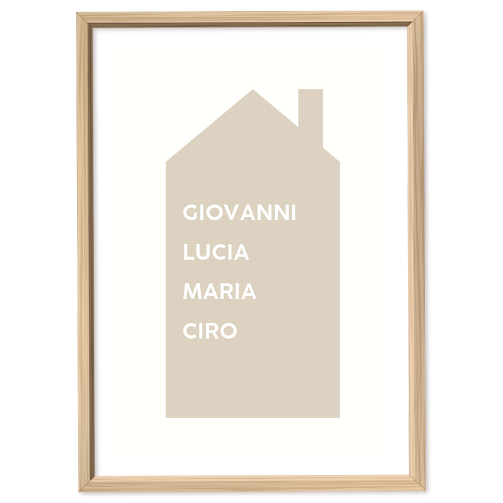 Poster Personalizzato Love My Family