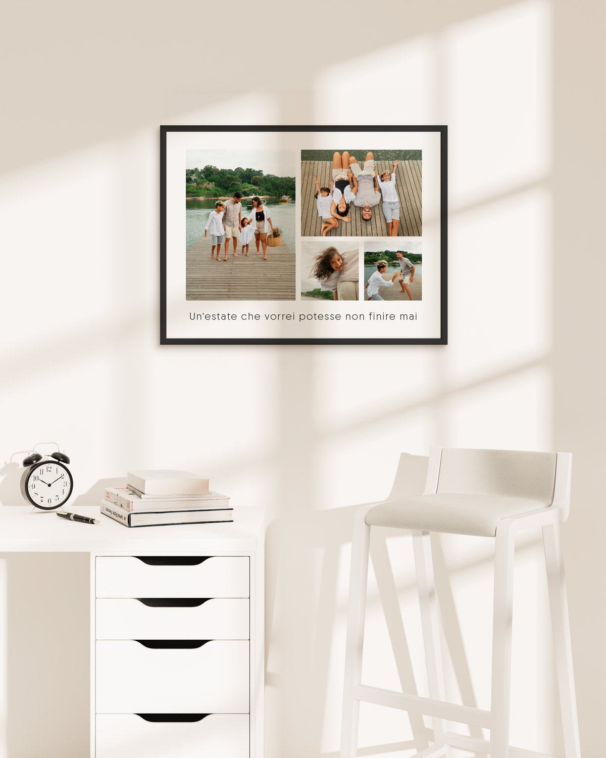 poster personalizzato con collage di foto, decorazione casa idea regalo per ambienti moderni
