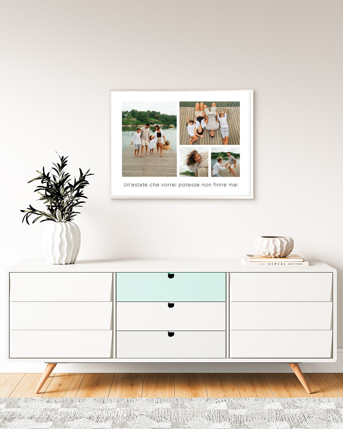 poster personalizzato con collage di foto, decorazione casa idea regalo per ambienti moderni