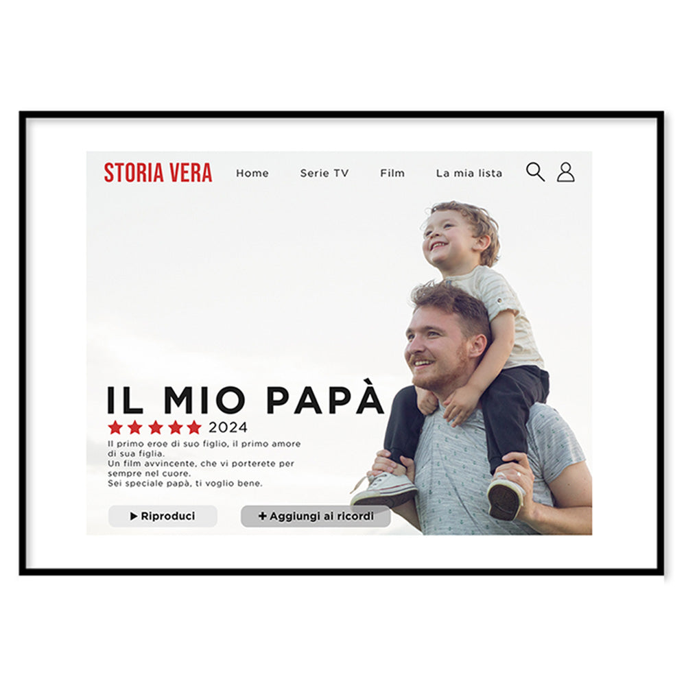 Poster Personalizzato Il mio papà