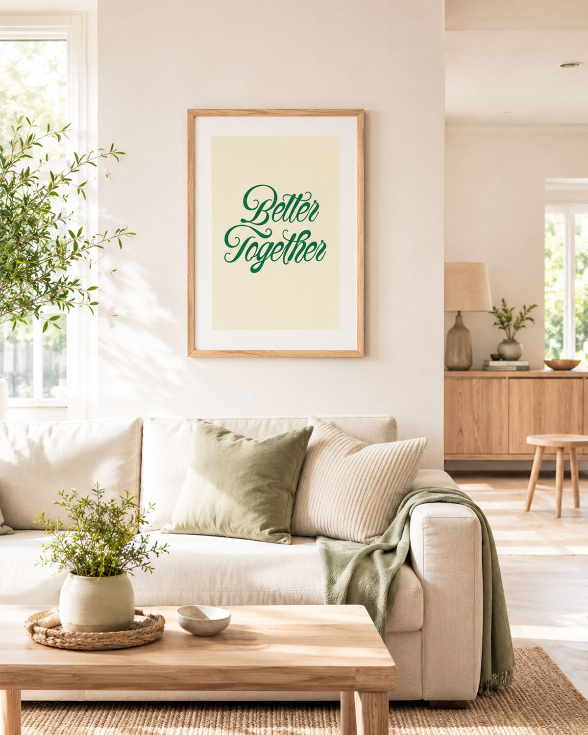 poster Typography con testi e citazioni, decorazione casa ideale per ambienti moderni