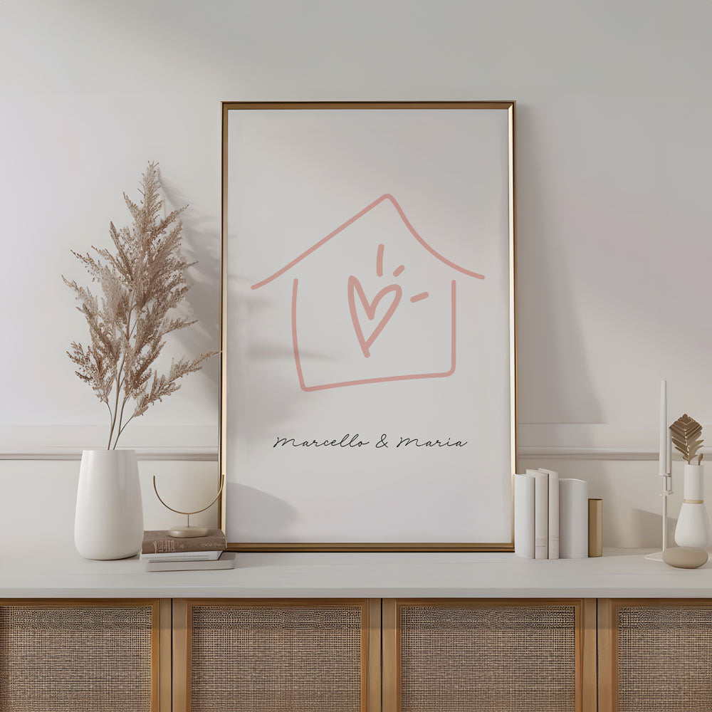 Poster Personalizzato Casa siamo noi