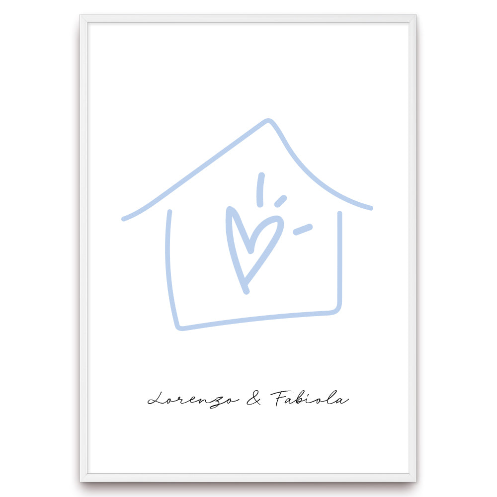 Poster Personalizzato Casa siamo noi