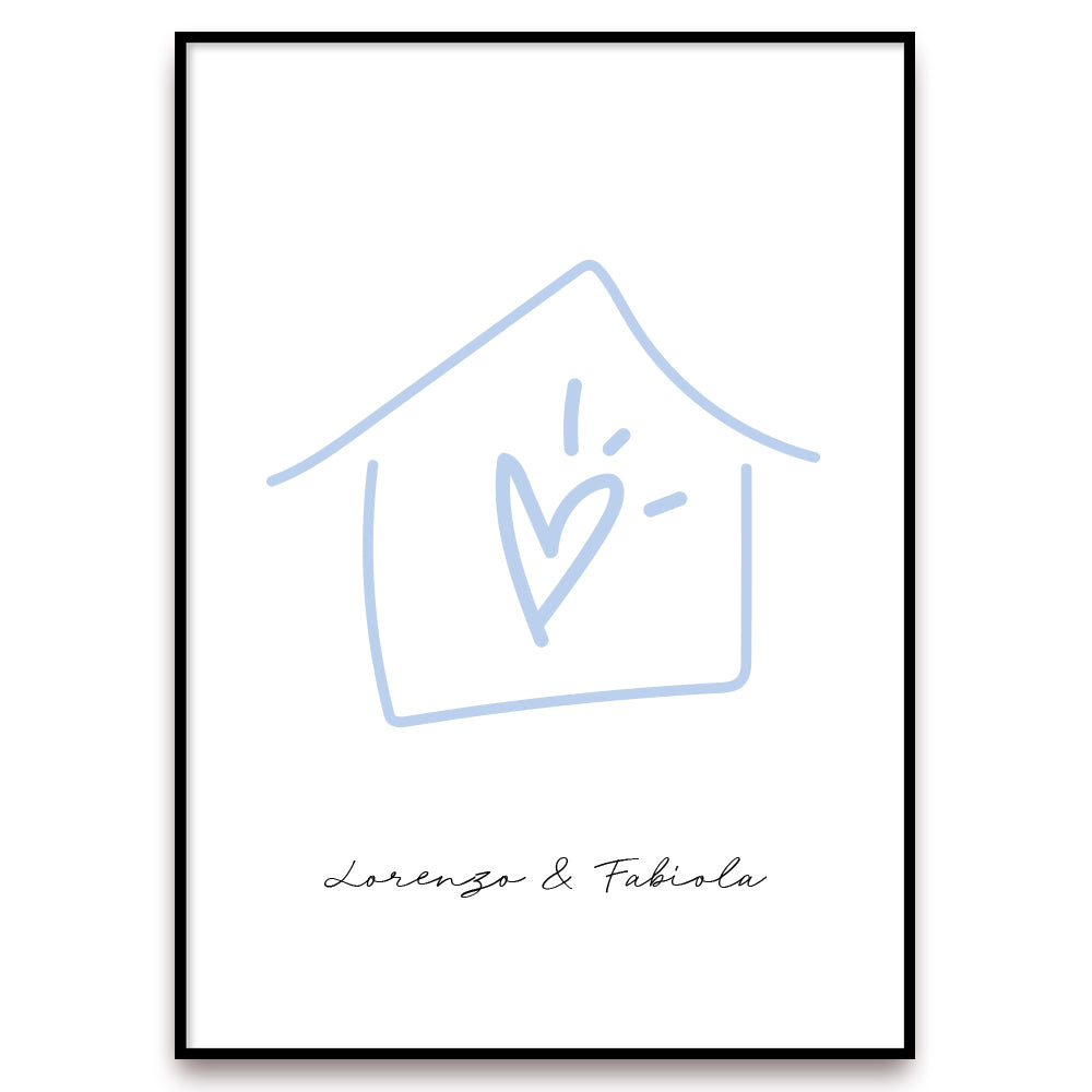Poster Personalizzato Casa siamo noi