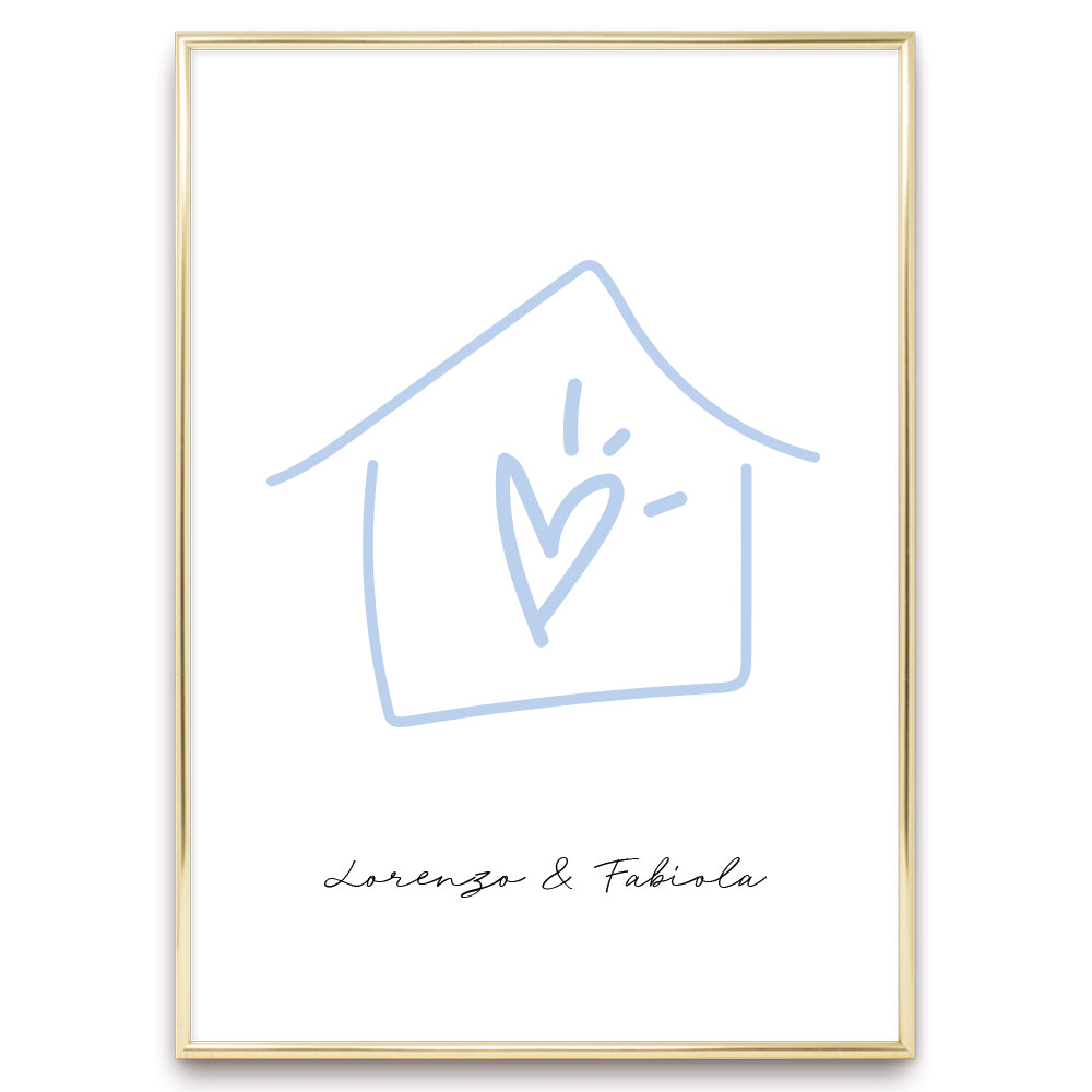 Poster Personalizzato Casa siamo noi