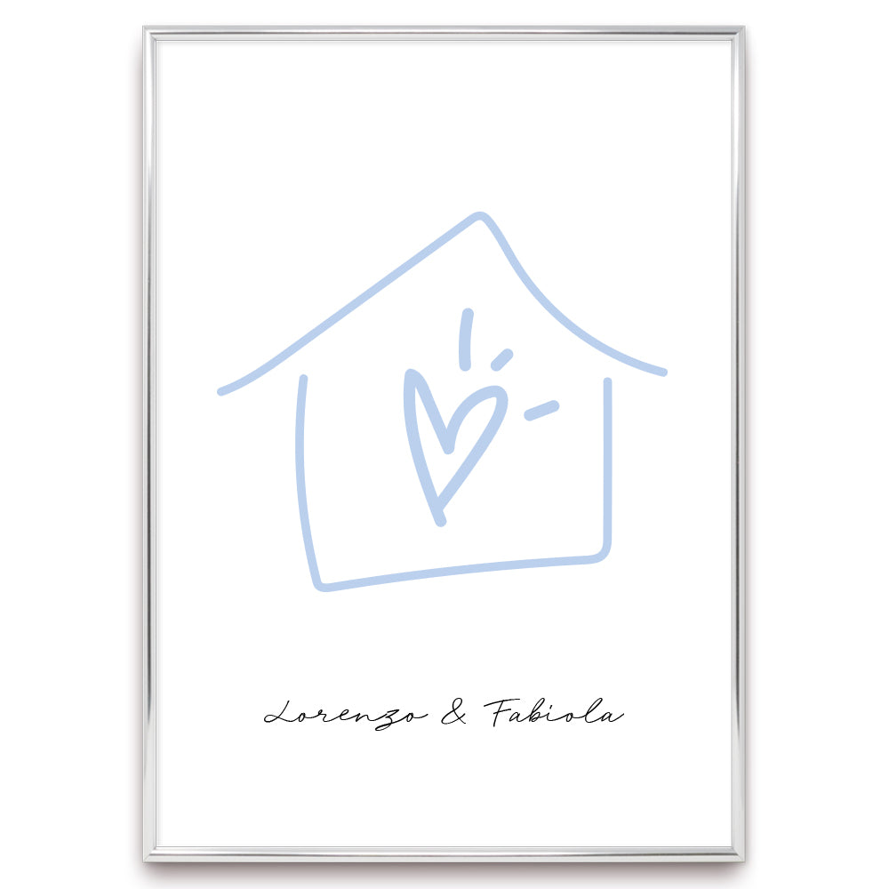 Poster Personalizzato Casa siamo noi