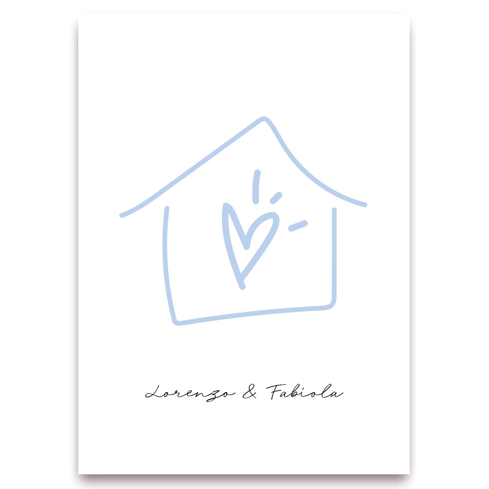 Poster Personalizzato Casa siamo noi