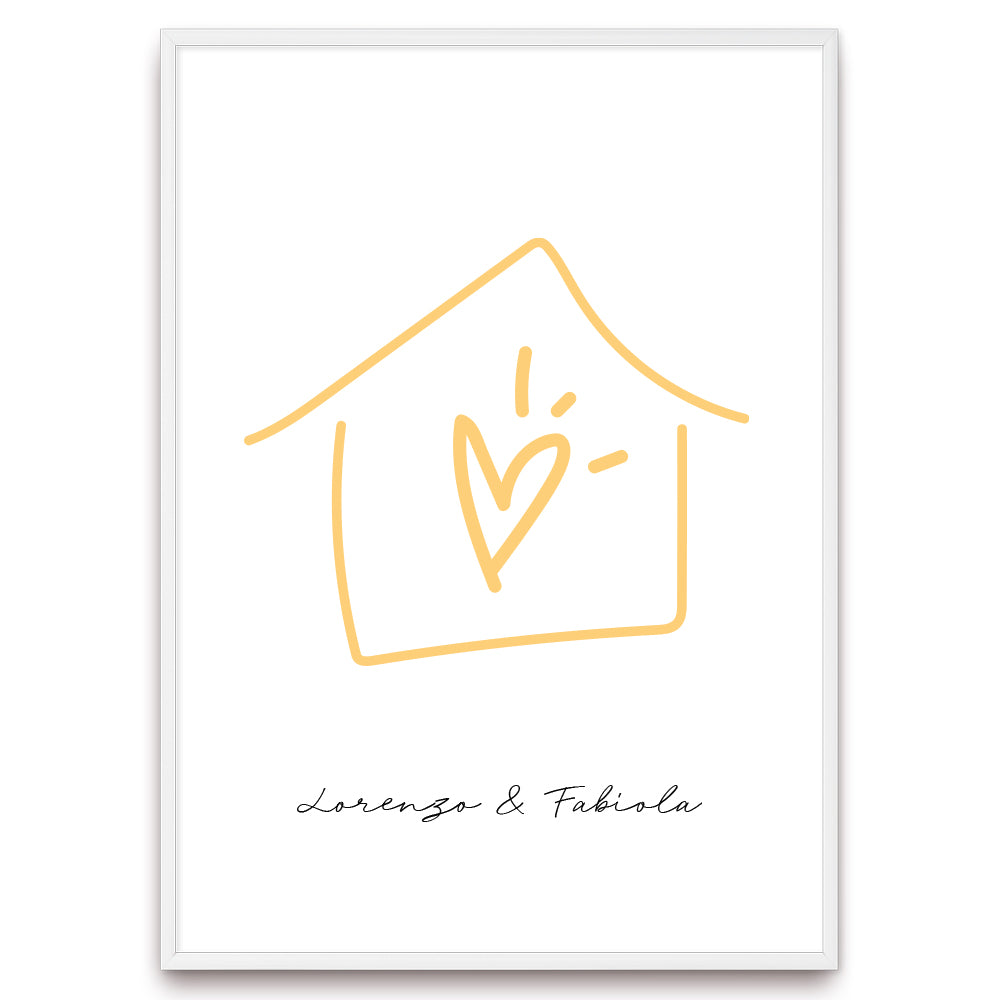 Poster Personalizzato Casa siamo noi