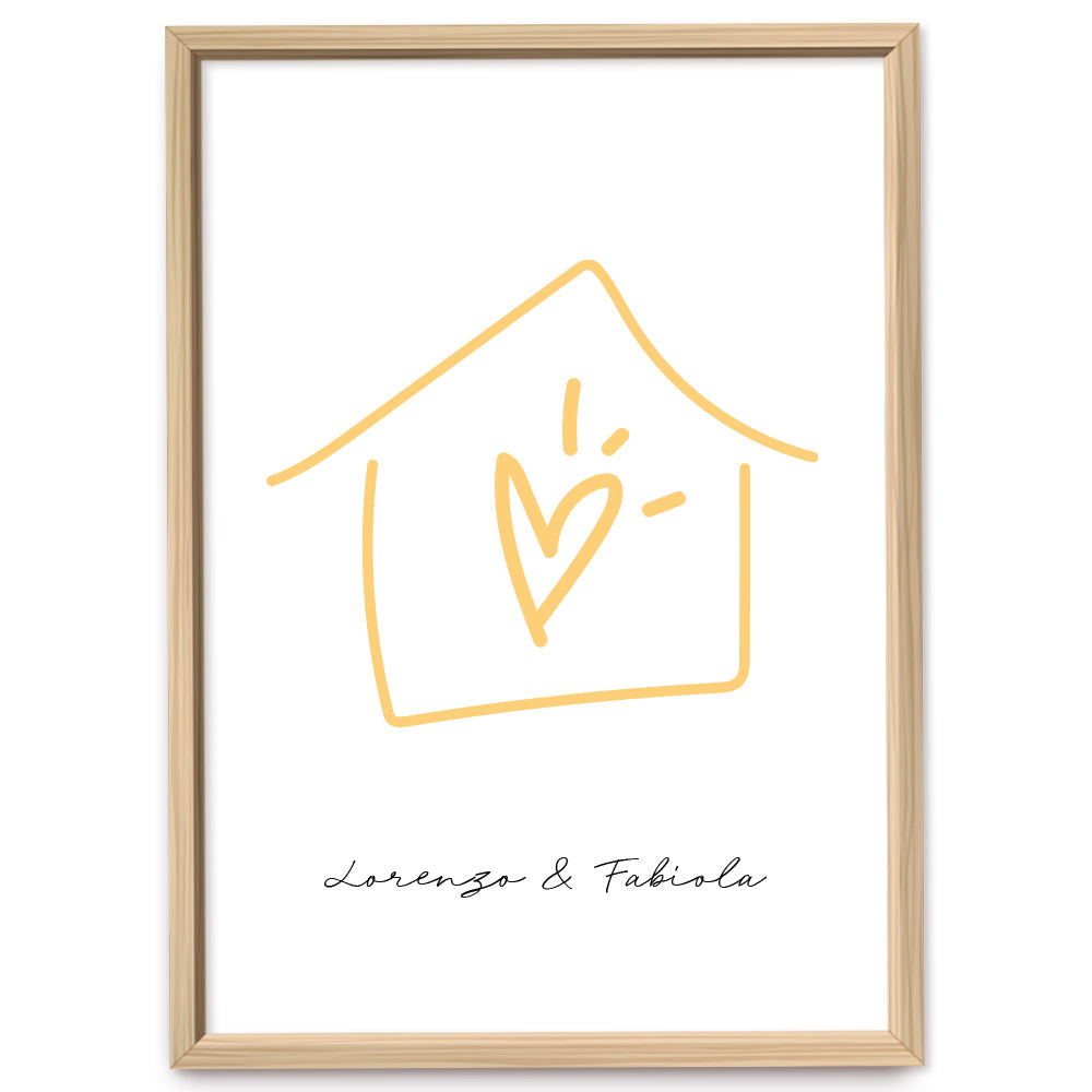Poster Personalizzato Casa siamo noi