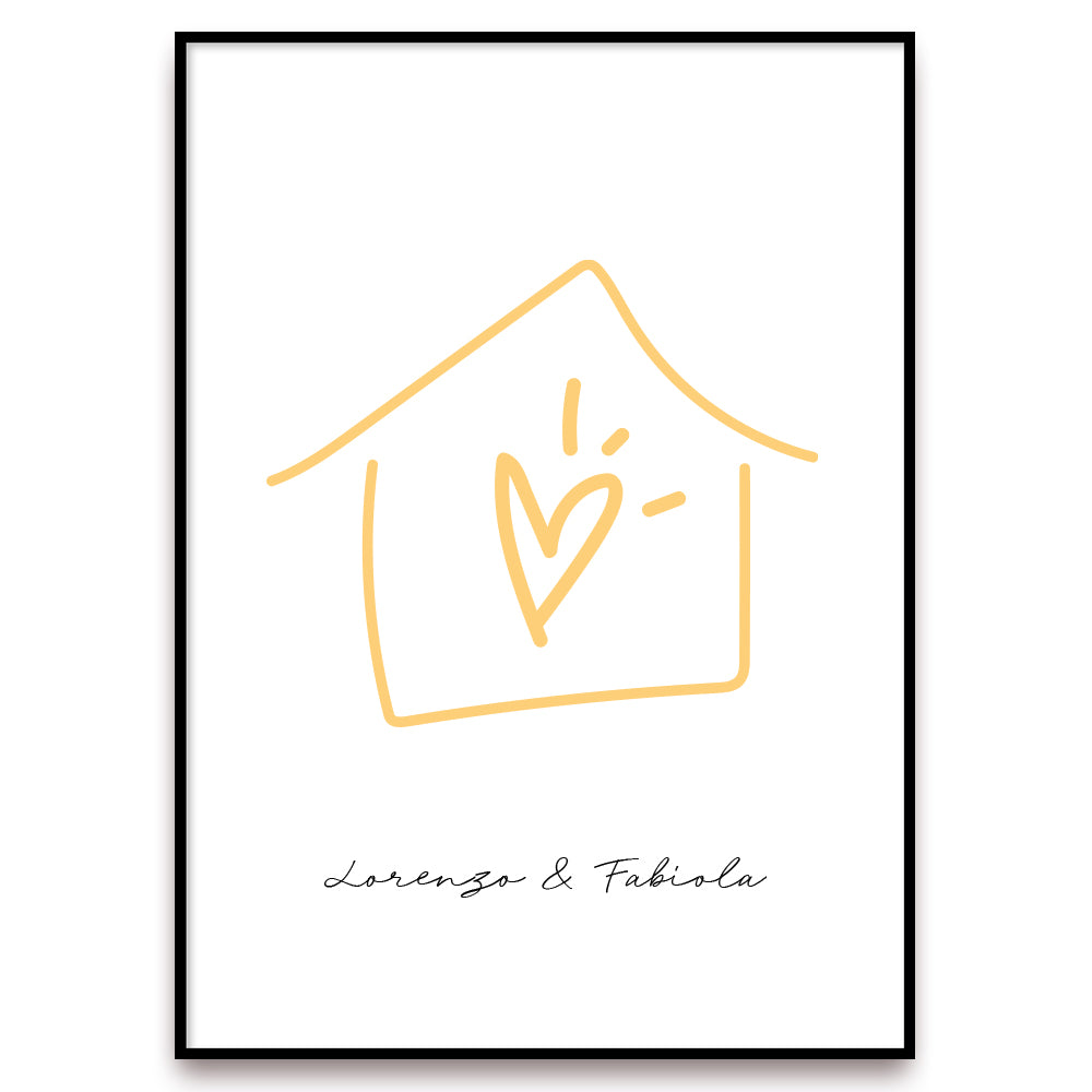 Poster Personalizzato Casa siamo noi