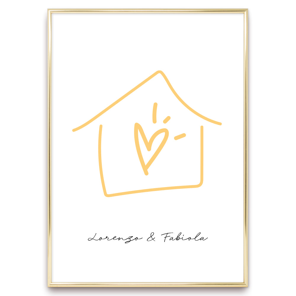 Poster Personalizzato Casa siamo noi