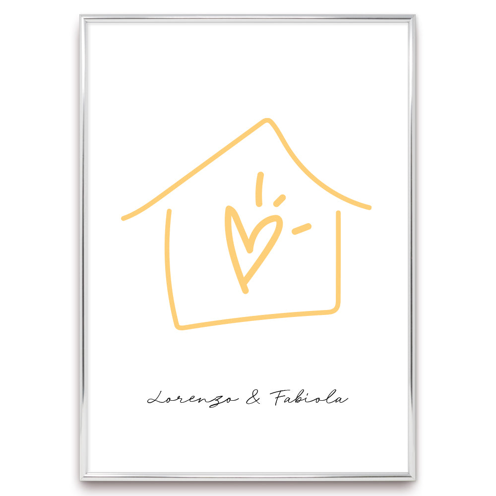 Poster Personalizzato Casa siamo noi